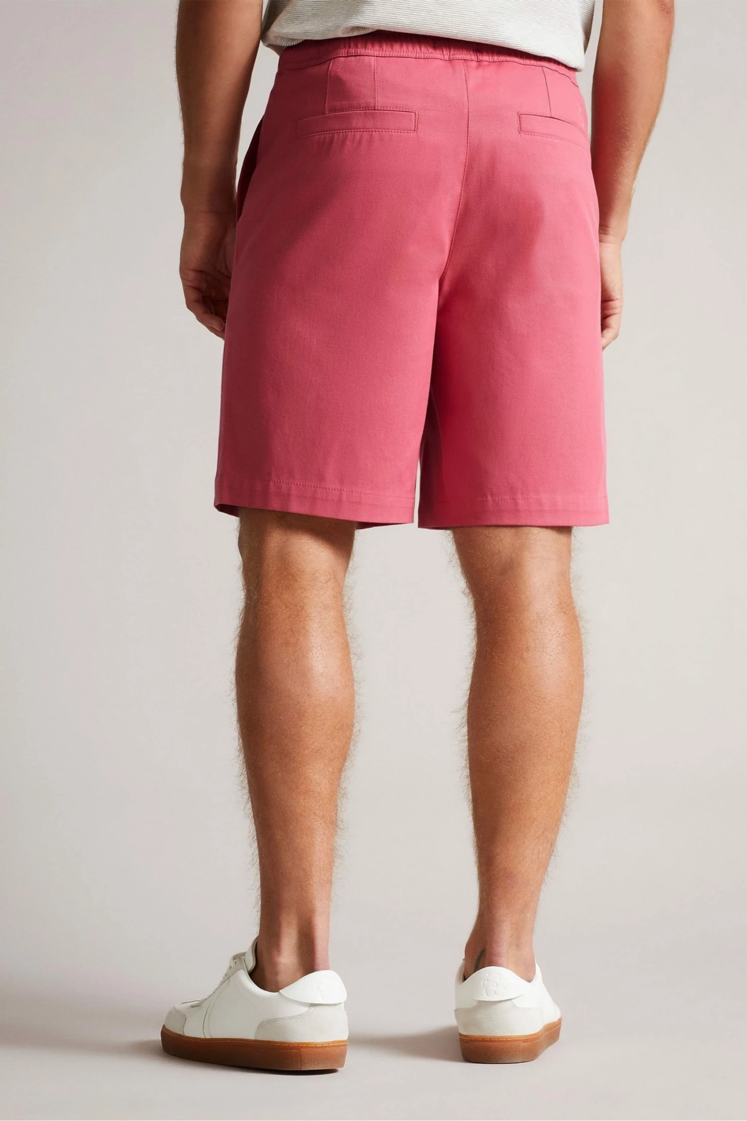 Ted Baker Mordon Pink Twill Drawstring Shorts 3 Ted Baker Mordon Pink Twill Drawstring Shorts - Image 2