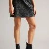 Ted Baker Keiss Black Cutwork Pleather Mini Skirt -Tedbaker Sales 2024 unnamed file 5732