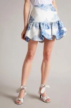 Ted Baker Pl-Blue Efra Puffball Mini Skirt -Tedbaker Sales 2024 unnamed file 5753