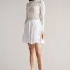 Ted Baker Halvy White Full Mini Skirt -Tedbaker Sales 2024 unnamed file 5771