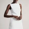 Ted Baker White Dress With Knit Bodice And Tulip Skirt -Tedbaker Sales 2024 unnamed file 5777