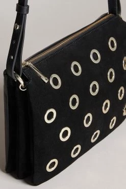 Ted Baker Mayzan Black Eyelet Detail Clutch Bag -Tedbaker Sales 2024 unnamed file 584