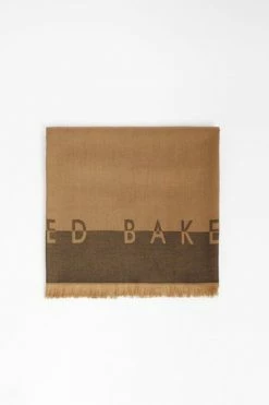 Ted Baker Natural Esteli Logo Long Scarf -Tedbaker Sales 2024 unnamed file 5871