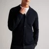 Ted Baker Mens Blue Abbeyrd Miliano Stitch Cardigan -Tedbaker Sales 2024 unnamed file 5939