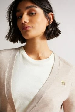 Ted Baker Aiyleen Cream Merino Low V Cardigan -Tedbaker Sales 2024 unnamed file 5948