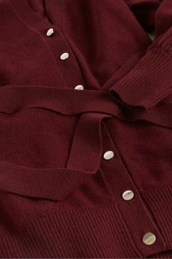 Ted Baker Purple Ttiiaa Pleat Detailed Longline Cardigan -Tedbaker Sales 2024 unnamed file 5955