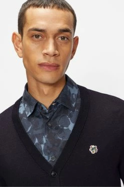 Ted Baker Blue Stepney Long Sleeve Core Cardigan -Tedbaker Sales 2024 unnamed file 5960