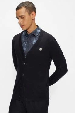 Ted Baker Blue Stepney Long Sleeve Core Cardigan -Tedbaker Sales 2024 unnamed file 5961