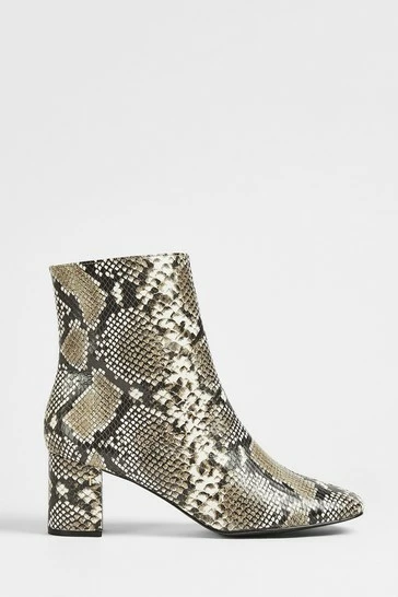 Ted Baker Neomy Imitation Snake Block Heel Ankle Boots 6 Ted Baker Neomy Imitation Snake Block Heel Ankle Boots - Image 4