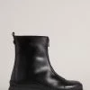 Ted Baker Black Aurelya Black Zip Front Chunky Boots -Tedbaker Sales 2024 unnamed file 6002