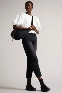 Ted Baker Black Aurelya Black Zip Front Chunky Boots -Tedbaker Sales 2024 unnamed file 6006