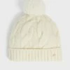 Ted Baker Hannss Chunky Cable Knitted Cream Bobble Hat -Tedbaker Sales 2024 unnamed file 6030