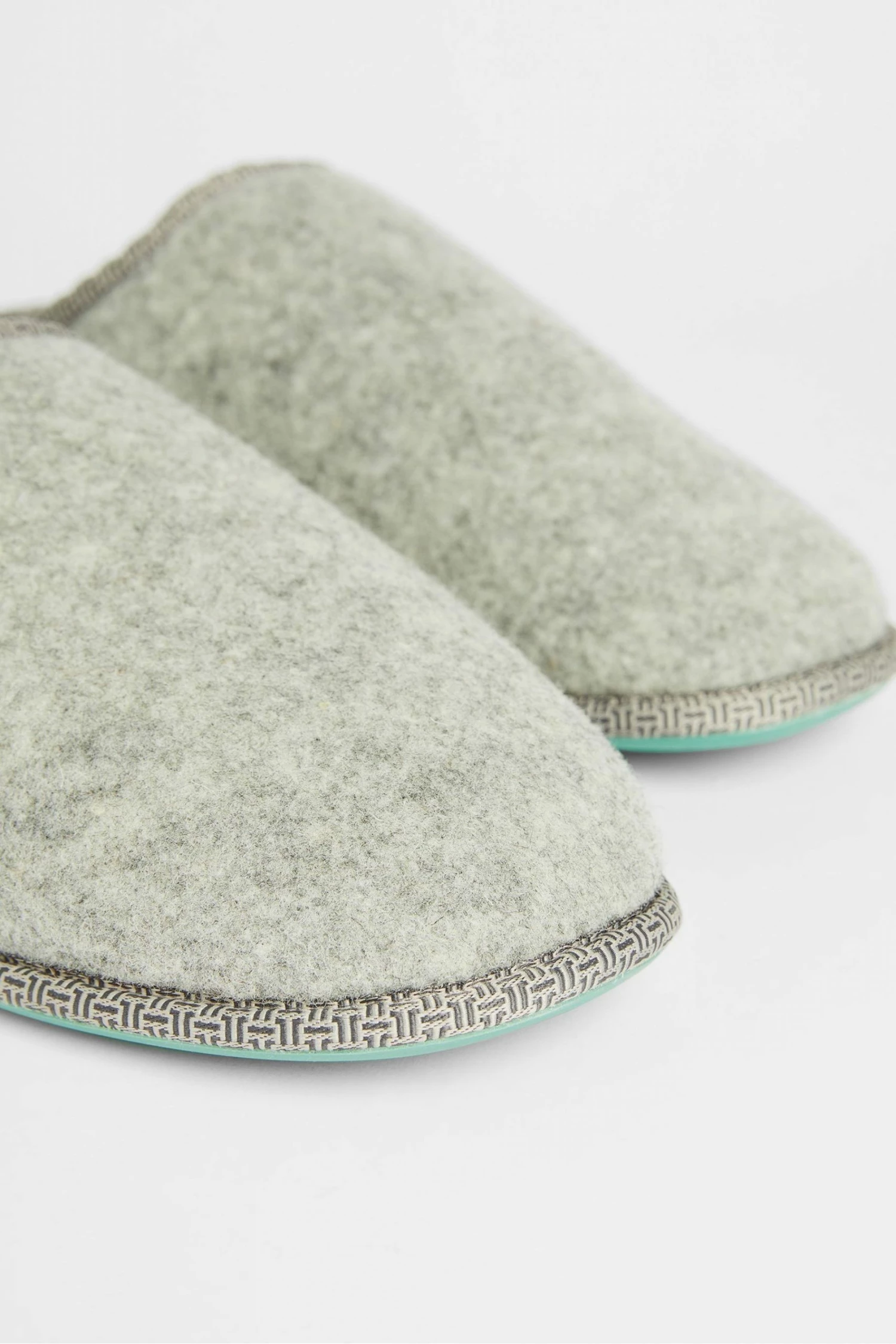 Ted Baker Grey Simonn Felt Mulet Sole Slipper 4 Ted Baker Grey Simonn Felt Mulet Sole Slipper - Image 2