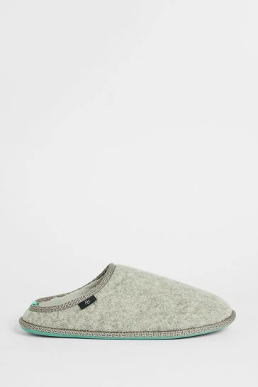 Ted Baker Grey Simonn Felt Mulet Sole Slipper 6 Ted Baker Grey Simonn Felt Mulet Sole Slipper - Image 4