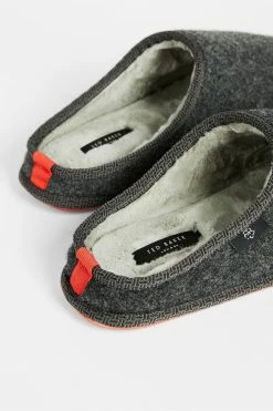 Ted Baker Simonn Grey Felt Mulet Sole Slippers -Tedbaker Sales 2024 unnamed file 6086