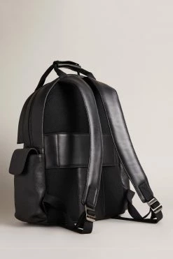 Ted Baker Mens Black Kailen Branded Leather Backpack Bag -Tedbaker Sales 2024 unnamed file 609