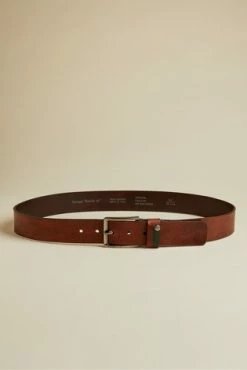 Ted Baker Brown Keepsak Contrast Keeper Leather Belt -Tedbaker Sales 2024 unnamed file 6109