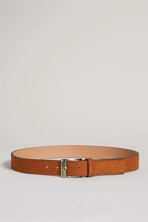Ted Baker Tible Brown Corduroy Suede Belt -Tedbaker Sales 2024 unnamed file 6117
