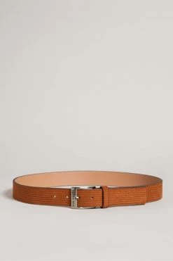 Ted Baker Tible Brown Corduroy Suede Belt -Tedbaker Sales 2024 unnamed file 6121