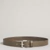 Ted Baker Turnr Grey Stitched Leather Belt -Tedbaker Sales 2024 unnamed file 6126