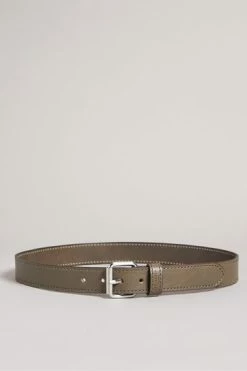 Ted Baker Turnr Grey Stitched Leather Belt -Tedbaker Sales 2024 unnamed file 6130