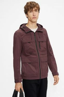 Ted Baker Purple Washon Multi Pocket Hooded Jacket -Tedbaker Sales 2024 unnamed file 6139