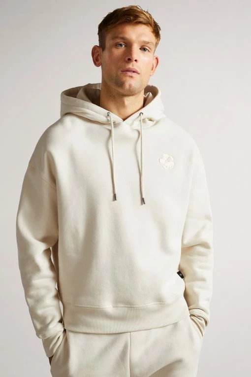Ted Baker Lavery Natural Heavyweight Relaxed Fit Hoodie -Tedbaker Sales 2024 unnamed file 6144