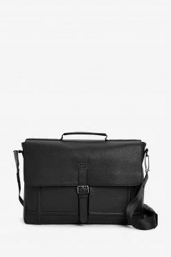 Ted Baker Castlin Black Leather Satchel