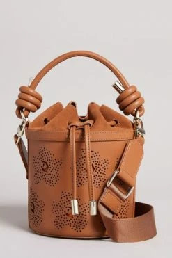 Ted Baker Brown Tyahla Floral Laser Cut Detail Bucket Bag -Tedbaker Sales 2024 unnamed file 667