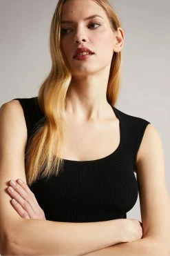 Ted Baker Judit Black Tulip Knitted Dress -Tedbaker Sales 2024 unnamed file 768