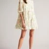Ted Baker Bellona White Tiered Trapeze Mini Dress -Tedbaker Sales 2024 unnamed file 783