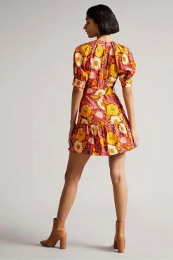 Ted Baker Red Patti Self Belt Detail Mini Dress -Tedbaker Sales 2024 unnamed file 797