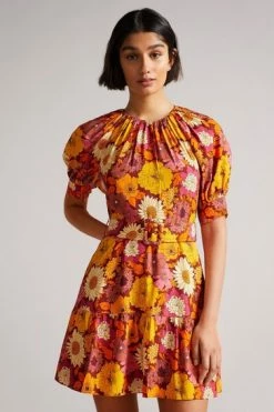 Ted Baker Red Patti Self Belt Detail Mini Dress -Tedbaker Sales 2024 unnamed file 800
