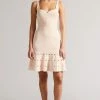 Ted Baker Ambyr Pink Full Needle Stitch Detailed Hem Mini Dress -Tedbaker Sales 2024 unnamed file 813
