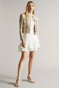 Ted Baker Maleko White Lace Stitch Dress -Tedbaker Sales 2024 unnamed file 821