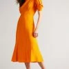Ted Baker Tulipi Orange Panelled Midi Tea Dress -Tedbaker Sales 2024 unnamed file 883
