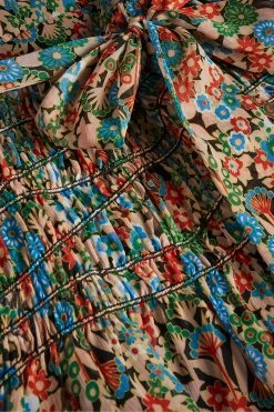 Ted Baker Tiania Black Smock Panel Wrap Mini Dress -Tedbaker Sales 2024 unnamed file 905