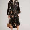 Ted Baker Brown Integral Wrap Dress -Tedbaker Sales 2024 unnamed file 919