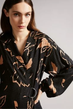 Ted Baker Brown Integral Wrap Dress -Tedbaker Sales 2024 unnamed file 922