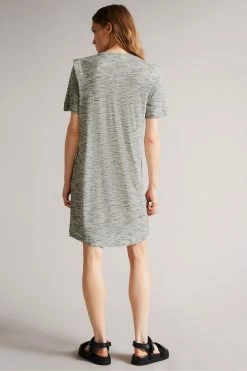 Ted Baker Julina White T-Shirt Dress With Shoulder Detail -Tedbaker Sales 2024 unnamed file 938