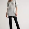 Ted Baker Inula Dk-Grey V Neck Sleeve Detailed Knit Dress -Tedbaker Sales 2024 unnamed file 949