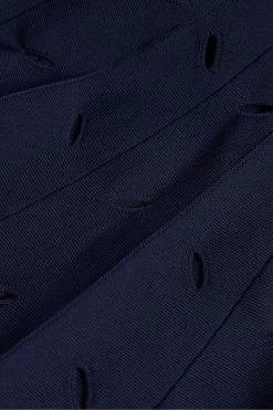 Ted Baker Emesta Navy Blue Full Needle Stitch Detailed Hem Dress -Tedbaker Sales 2024 unnamed file 954