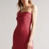 Ted Baker Mid-Pink Ragazza Seam Free Asymmetric Knit Dress -Tedbaker Sales 2024 unnamed file 964