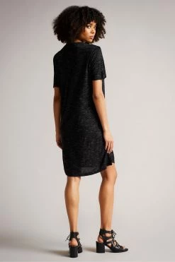 Ted Baker Julina Grey T-Shirt Dress With Shoulder Detail -Tedbaker Sales 2024 unnamed file 971