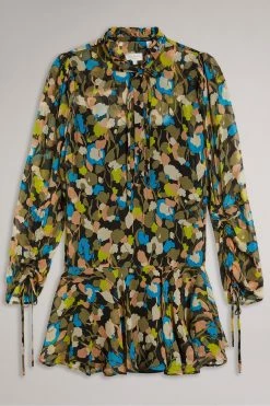 Ted Baker Black Hariiee Dropped Waist Midi Dress -Tedbaker Sales 2024 unnamed file 980