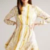 Ted Baker Paulita Yellow Handkerchief Hem Shirt Dress -Tedbaker Sales 2024 unnamed file 982