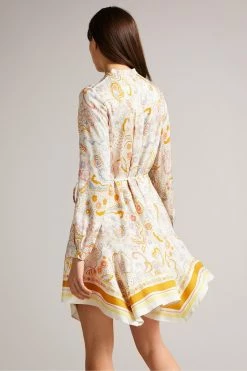 Ted Baker Paulita Yellow Handkerchief Hem Shirt Dress -Tedbaker Sales 2024 unnamed file 983