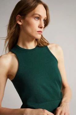 Ted Baker Livviaa Green Knot Front Jersey Dress -Tedbaker Sales 2024 unnamed file 991